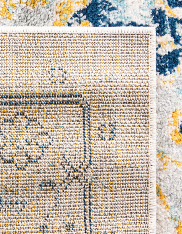 Gray 7' 10 x 7' 10 Madeline Vintage Octagon Area Rug 100% Polypropylene Distressed Traditional Carpet for Classic Interior Home Design for Sale at Rug Engine