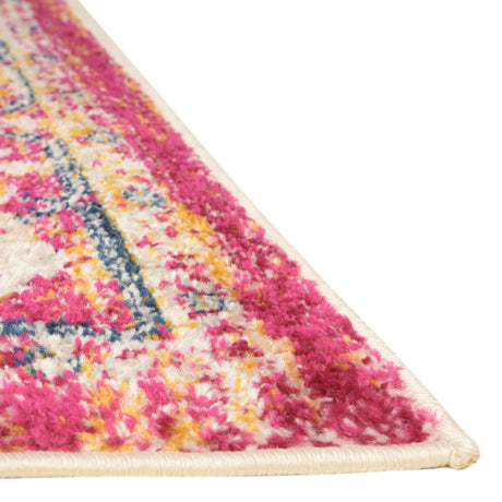 Pink Gray 10' x 14' Madeline Vintage Rectangle Area Rug 100% Polypropylene Distressed Traditional Carpet for Classic Interior Home Design for Sale at Rug Engine