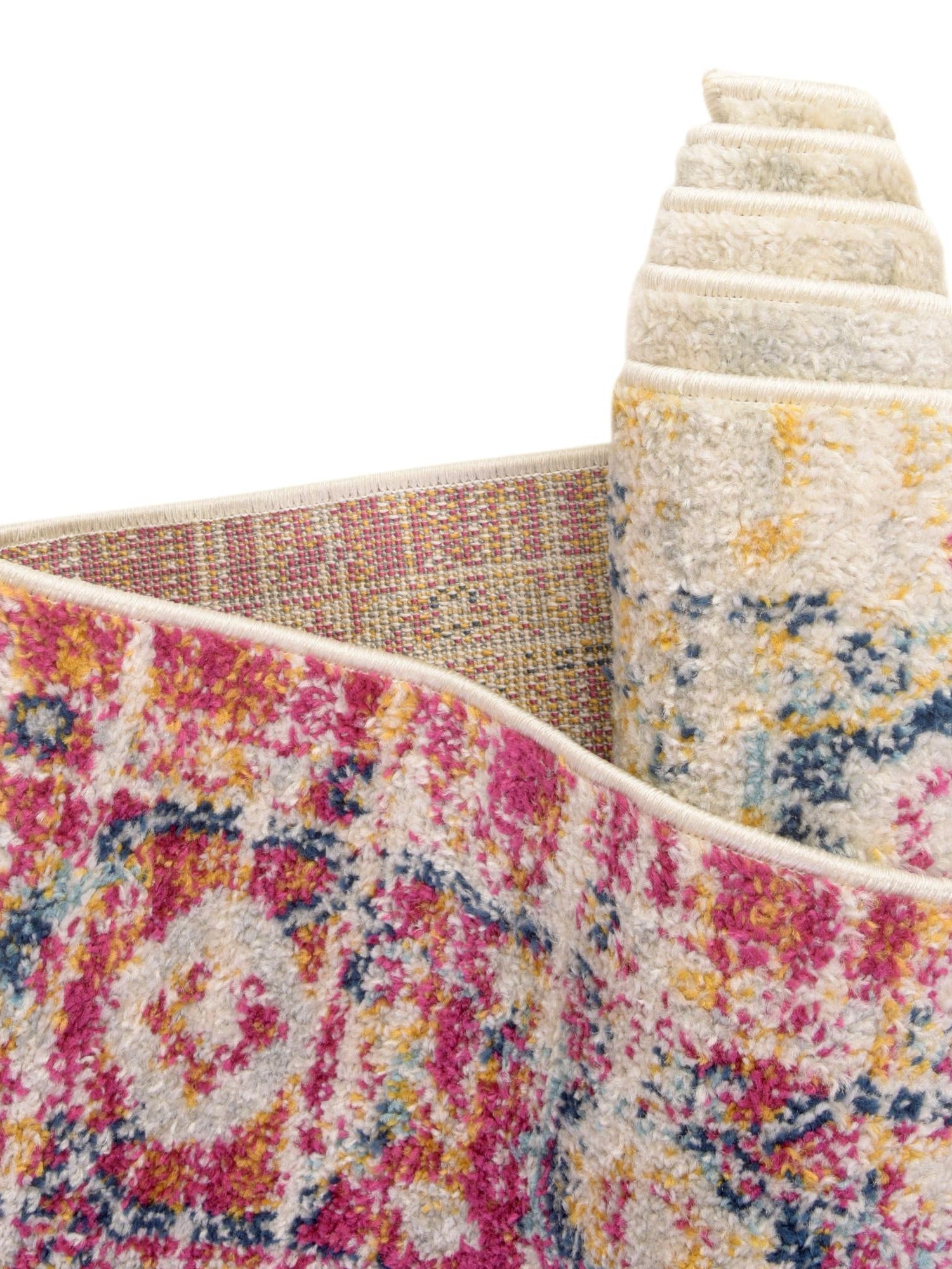 Pink Gray 10' x 14' Madeline Vintage Rectangle Area Rug 100% Polypropylene Distressed Traditional Carpet for Classic Interior Home Design for Sale at Rug Engine
