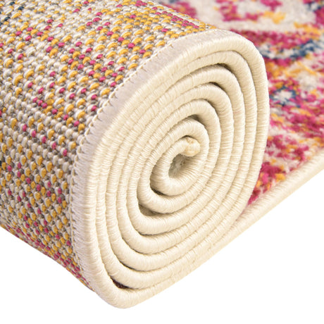 Pink Gray 7' x 10' Madeline Vintage Rectangle Area Rug 100% Polypropylene Distressed Traditional Carpet for Classic Interior Home Design for Sale at Rug Engine