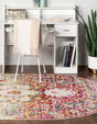 Pink Gray 7' 10 x 10' Madeline Vintage Oval Area Rug 100% Polypropylene Distressed Traditional Carpet for Classic Interior Home Design for Sale at Rug Engine