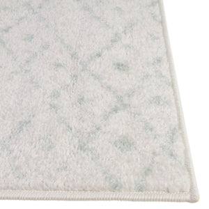 Ivory Aqua 7' 10 x 7' 10 Paxon Trellis Octagon Area Rug Geometric Durable Stain Resistant Easy Clean Carpet for Modern Interior Home Decor for Sale at Rug Engine