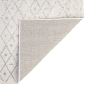 Ivory Aqua 5' 3 x 5' 3 Paxon Trellis Octagon Area Rug Geometric Durable Stain Resistant Easy Clean Carpet for Modern Interior Home Decor for Sale at Rug Engine
