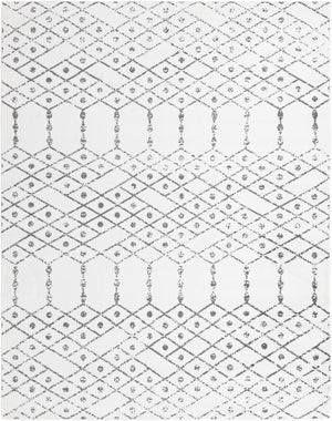 Ivory Black 10' x 13' Paxon Trellis Rectangle Area Rug Geometric Durable Stain Resistant Easy Clean Carpet for Modern Interior Home Decor for Sale at Rug Engine