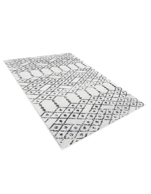 Ivory Black 3' 3 x 5' 3 Paxon Trellis Rectangle Area Rug Geometric Durable Stain Resistant Easy Clean Carpet for Modern Interior Home Decor for Sale at Rug Engine