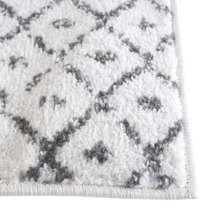 Ivory Black 5' 3 x 5' 3 Paxon Trellis Octagon Area Rug Geometric Durable Stain Resistant Easy Clean Carpet for Modern Interior Home Decor for Sale at Rug Engine