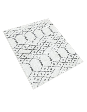 Ivory Black 2' x 3' Paxon Trellis Rectangle Area Rug Geometric Durable Stain Resistant Easy Clean Carpet for Modern Interior Home Decor for Sale at Rug Engine