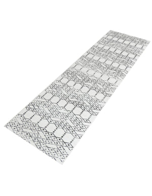 Ivory Black 2' 11 x 16' Paxon Trellis Runner Area Rug Geometric Durable Stain Resistant Easy Clean Carpet for Modern Interior Home Decor for Sale at Rug Engine