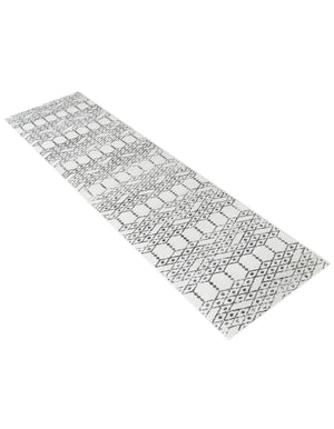 Ivory Black 2' 11 x 16' Paxon Trellis Runner Area Rug Geometric Durable Stain Resistant Easy Clean Carpet for Modern Interior Home Decor for Sale at Rug Engine