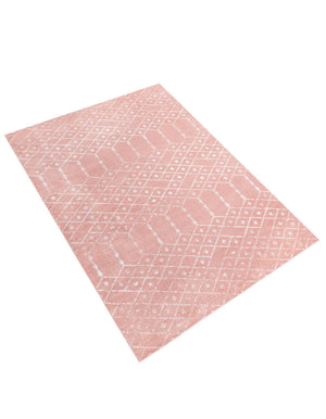 Rose Pink 10' x 13' Paxon Trellis Rectangle Area Rug Geometric Durable Stain Resistant Easy Clean Carpet for Modern Interior Home Decor for Sale at Rug Engine