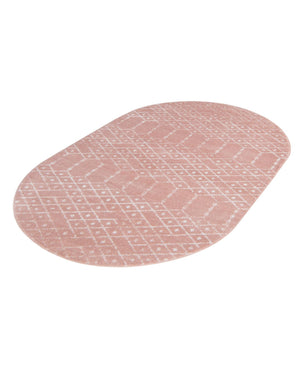 Rose Pink 7' 10 x 10' Paxon Trellis Oval Area Rug Geometric Durable Stain Resistant Easy Clean Carpet for Modern Interior Home Decor for Sale at Rug Engine