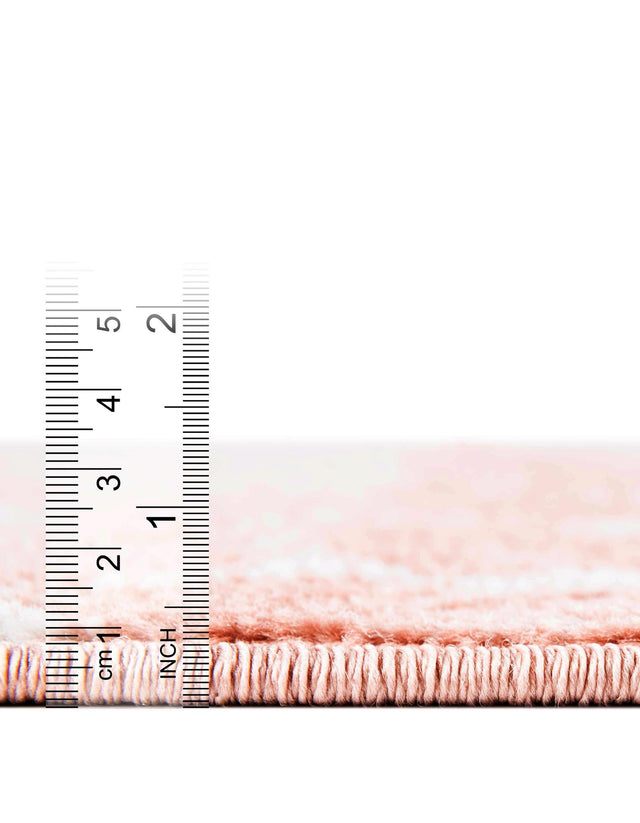 Rose Pink 6' 1 x 6' 1 Paxon Trellis Octagon Area Rug Geometric Durable Stain Resistant Easy Clean Carpet for Modern Interior Home Decor for Sale at Rug Engine