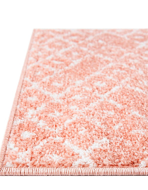 Rose Pink 6' 1 x 6' 1 Paxon Trellis Octagon Area Rug Geometric Durable Stain Resistant Easy Clean Carpet for Modern Interior Home Decor for Sale at Rug Engine