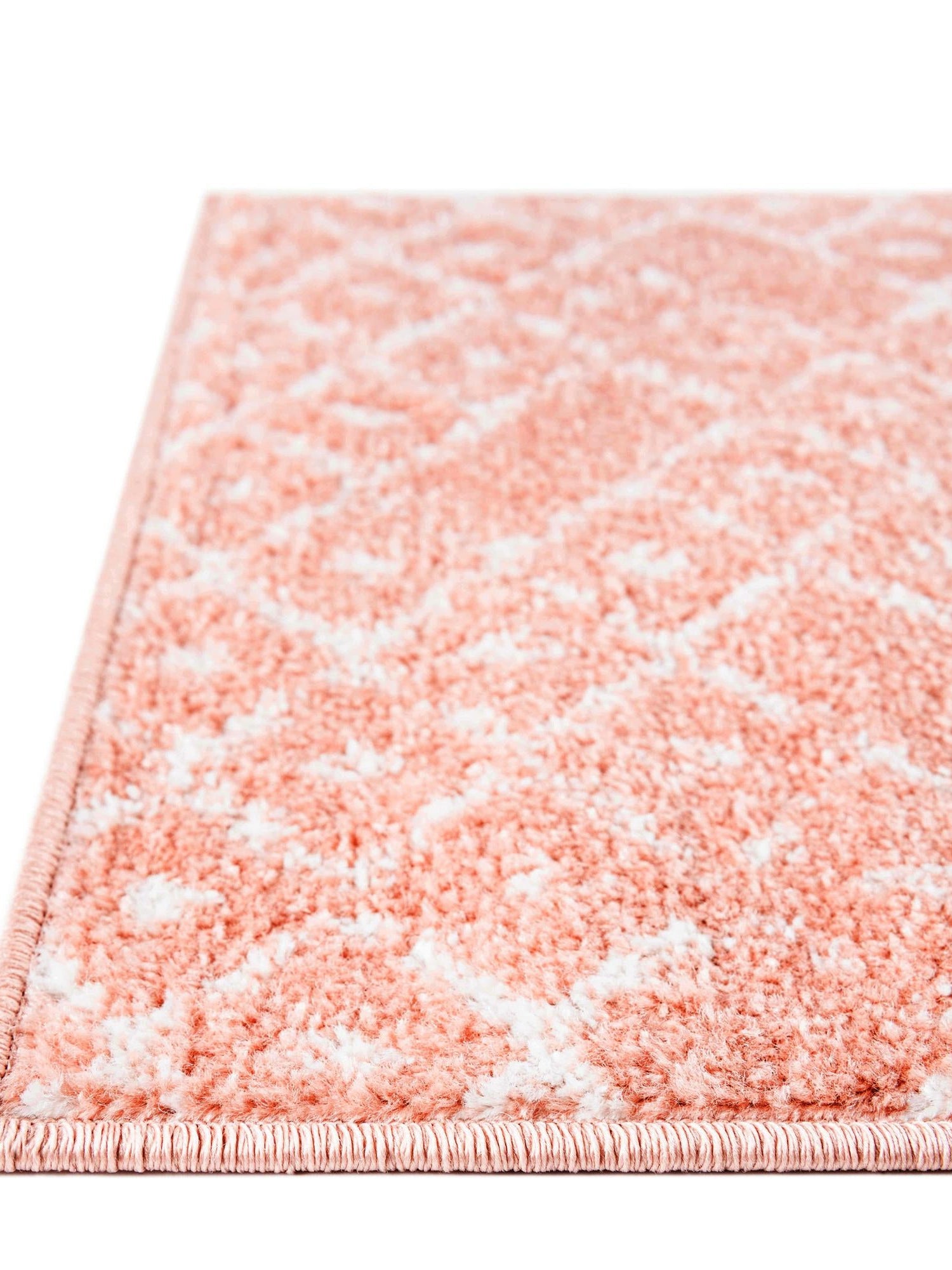 Rose Pink 5' 3 x 5' 3 Paxon Trellis Octagon Area Rug Geometric Durable Stain Resistant Easy Clean Carpet for Modern Interior Home Decor for Sale at Rug Engine