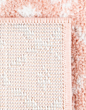 Rose Pink 6' 1 x 6' 1 Paxon Trellis Octagon Area Rug Geometric Durable Stain Resistant Easy Clean Carpet for Modern Interior Home Decor for Sale at Rug Engine