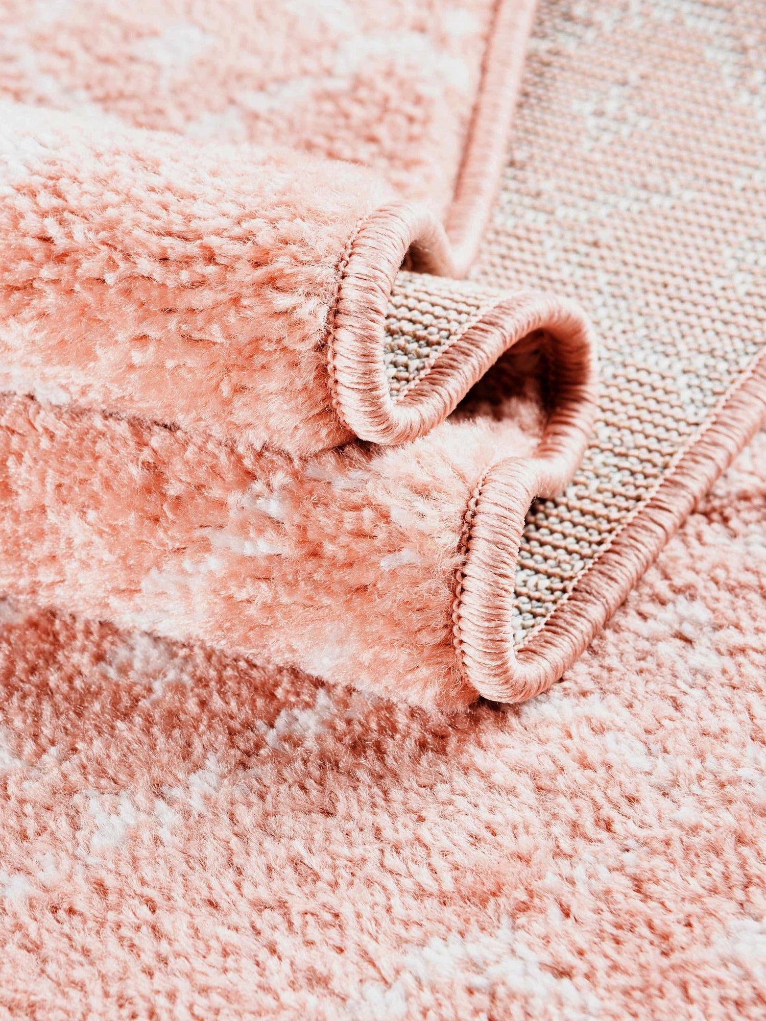 Rose Pink 5' 3 x 5' 3 Paxon Trellis Octagon Area Rug Geometric Durable Stain Resistant Easy Clean Carpet for Modern Interior Home Decor for Sale at Rug Engine