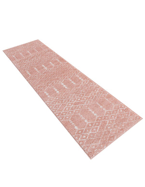 Rose Pink 2' x 9' 10 Paxon Trellis Runner Area Rug Geometric Durable Stain Resistant Easy Clean Carpet for Modern Interior Home Decor for Sale at Rug Engine