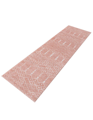 Rose Pink 2' x 9' 10 Paxon Trellis Runner Area Rug Geometric Durable Stain Resistant Easy Clean Carpet for Modern Interior Home Decor for Sale at Rug Engine