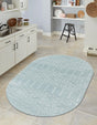 Aqua 3' 3 x 5' 3 Paxon Trellis Oval Area Rug Geometric Durable Stain Resistant Easy Clean Carpet for Modern Interior Home Decor for Sale at Rug Engine
