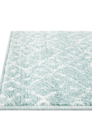 Aqua 6' 1 x 6' 1 Paxon Trellis Octagon Area Rug Geometric Durable Stain Resistant Easy Clean Carpet for Modern Interior Home Decor for Sale at Rug Engine