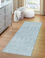 Aqua 2' x 9' 10 Paxon Trellis Runner Area Rug Geometric Durable Stain Resistant Easy Clean Carpet for Modern Interior Home Decor for Sale at Rug Engine