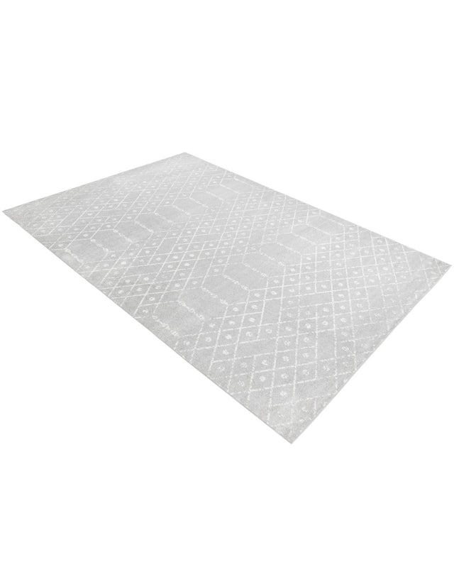 Light Gray 10' x 14' Paxon Trellis Rectangle Area Rug Geometric Durable Stain Resistant Easy Clean Carpet for Modern Interior Home Decor for Sale at Rug Engine