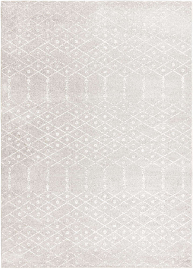 Light Gray 10' x 14' Paxon Trellis Rectangle Area Rug Geometric Durable Stain Resistant Easy Clean Carpet for Modern Interior Home Decor for Sale at Rug Engine