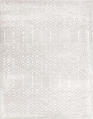 Light Gray 10' x 13' Paxon Trellis Rectangle Area Rug Geometric Durable Stain Resistant Easy Clean Carpet for Modern Interior Home Decor for Sale at Rug Engine