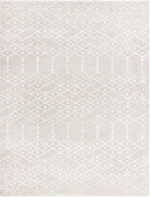 Light Gray 9' x 12' Paxon Trellis Rectangle Rug