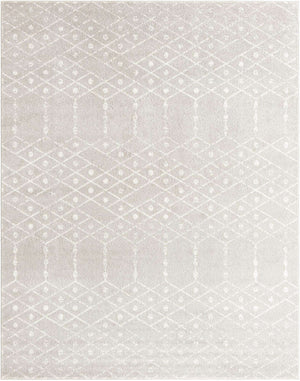 Light Gray 7' 10 x 10' Paxon Trellis Rectangle Area Rug Geometric Durable Stain Resistant Easy Clean Carpet for Modern Interior Home Decor for Sale at Rug Engine