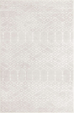 Light Gray 6' x 9' Paxon Trellis Rectangle Area Rug Geometric Durable Stain Resistant Easy Clean Carpet for Modern Interior Home Decor for Sale at Rug Engine
