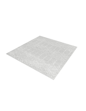 Light Gray 5' 3 x 5' 3 Paxon Trellis Square Area Rug Geometric Durable Stain Resistant Easy Clean Carpet for Modern Interior Home Decor for Sale at Rug Engine