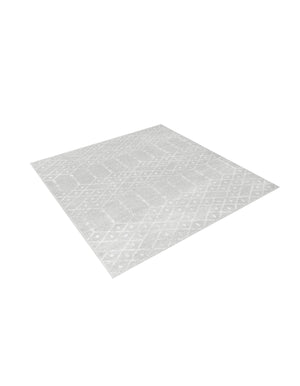Light Gray 5' 3 x 5' 3 Paxon Trellis Square Area Rug Geometric Durable Stain Resistant Easy Clean Carpet for Modern Interior Home Decor for Sale at Rug Engine