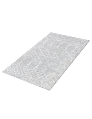 Light Gray 2' x 3' Paxon Trellis Rectangle Area Rug Geometric Durable Stain Resistant Easy Clean Carpet for Modern Interior Home Decor for Sale at Rug Engine