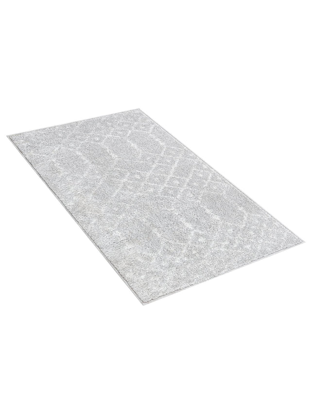 Light Gray 2' x 3' Paxon Trellis Rectangle Area Rug Geometric Durable Stain Resistant Easy Clean Carpet for Modern Interior Home Decor for Sale at Rug Engine