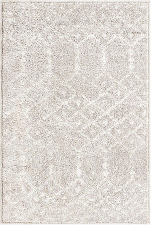Light Gray 2' x 3' Paxon Trellis Rectangle Area Rug Geometric Durable Stain Resistant Easy Clean Carpet for Modern Interior Home Decor for Sale at Rug Engine