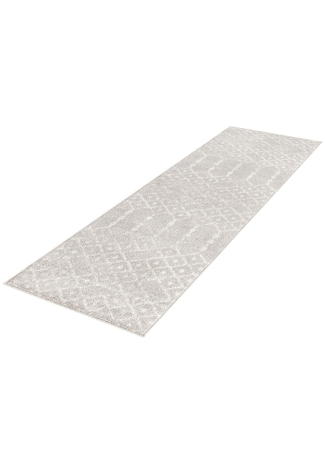 Light Gray 2' x 6' Paxon Trellis Runner Area Rug Geometric Durable Stain Resistant Easy Clean Carpet for Modern Interior Home Decor for Sale at Rug Engine