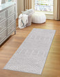 Light Gray 2' x 9' 10 Paxon Trellis Runner Area Rug Geometric Durable Stain Resistant Easy Clean Carpet for Modern Interior Home Decor for Sale at Rug Engine
