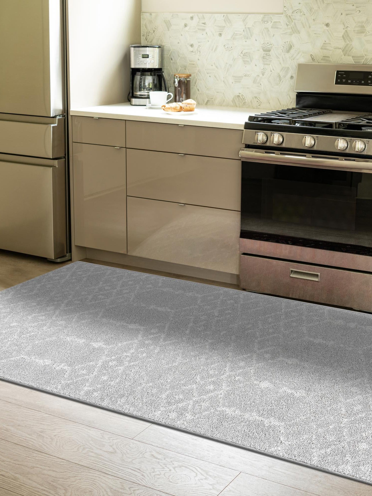 Light Gray 2' 11 x 16' Paxon Trellis Runner Area Rug Geometric Durable Stain Resistant Easy Clean Carpet for Modern Interior Home Decor for Sale at Rug Engine