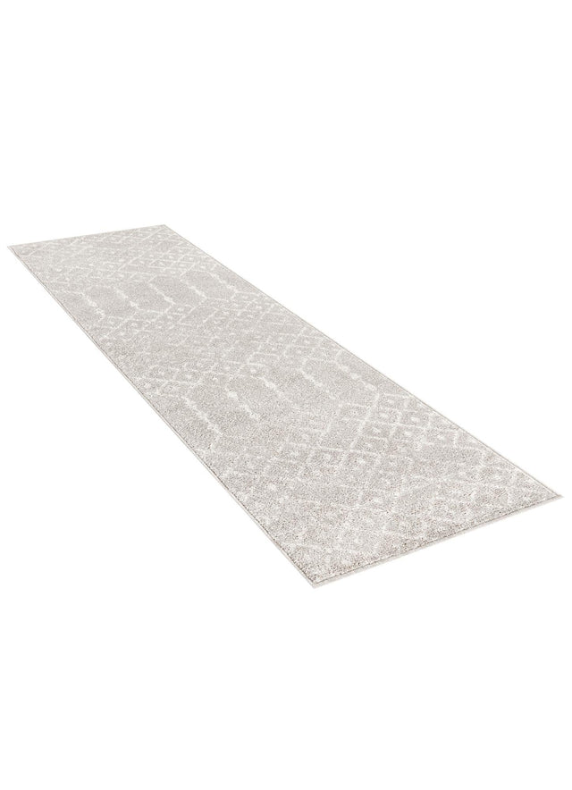 Light Gray 2' x 6' Paxon Trellis Runner Area Rug Geometric Durable Stain Resistant Easy Clean Carpet for Modern Interior Home Decor for Sale at Rug Engine