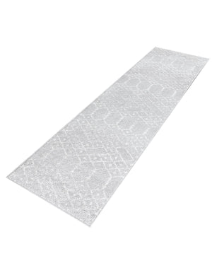 Light Gray 2' x 8' Paxon Trellis Runner Area Rug Geometric Durable Stain Resistant Easy Clean Carpet for Modern Interior Home Decor for Sale at Rug Engine