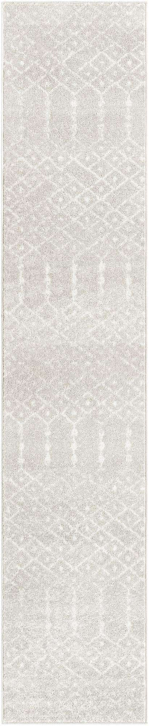 Light Gray 2' x 9' 10 Paxon Trellis Runner Area Rug Geometric Durable Stain Resistant Easy Clean Carpet for Modern Interior Home Decor for Sale at Rug Engine