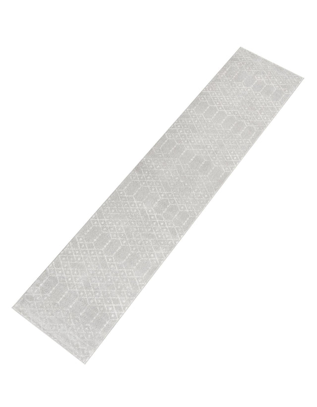 Light Gray 2' 11 x 13' Paxon Trellis Runner Area Rug Geometric Durable Stain Resistant Easy Clean Carpet for Modern Interior Home Decor for Sale at Rug Engine