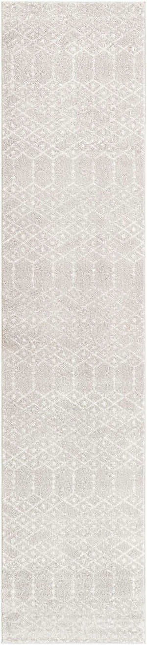 Light Gray 2' 11 x 13' Paxon Trellis Runner Area Rug Geometric Durable Stain Resistant Easy Clean Carpet for Modern Interior Home Decor for Sale at Rug Engine