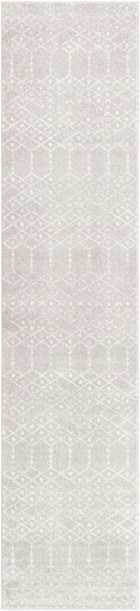 Light Gray 2' 11 x 13' Paxon Trellis Runner Area Rug Geometric Durable Stain Resistant Easy Clean Carpet for Modern Interior Home Decor for Sale at Rug Engine