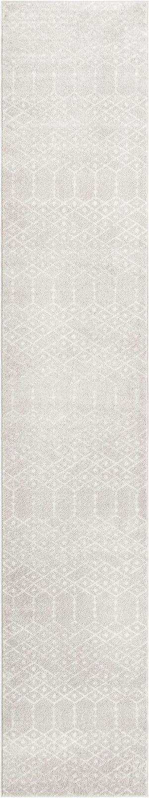 Light Gray 2' 11 x 16' Paxon Trellis Runner Area Rug Geometric Durable Stain Resistant Easy Clean Carpet for Modern Interior Home Decor for Sale at Rug Engine