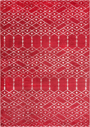 Raspberry Pink 10' x 14' Paxon Trellis Rectangle Area Rug Geometric Durable Stain Resistant Easy Clean Carpet for Modern Interior Home Decor for Sale at Rug Engine
