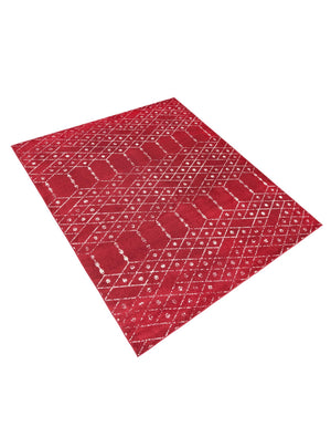 Raspberry Pink 7' 10 x 10' Paxon Trellis Rectangle Area Rug Geometric Durable Stain Resistant Easy Clean Carpet for Modern Interior Home Decor for Sale at Rug Engine