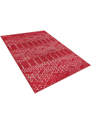 Raspberry Pink 4' x 6' Paxon Trellis Rectangle Area Rug Geometric Durable Stain Resistant Easy Clean Carpet for Modern Interior Home Decor for Sale at Rug Engine