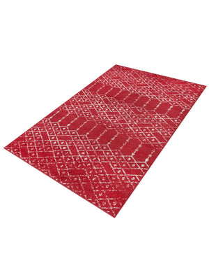 Raspberry Pink 4' x 6' Paxon Trellis Rectangle Area Rug Geometric Durable Stain Resistant Easy Clean Carpet for Modern Interior Home Decor for Sale at Rug Engine